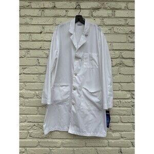 NWD Landau Unisex White Relaxed Full Length Lab Coat Large